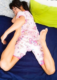 19 year old June is from Bangkok. Her cock was rock hard the whole shoot and she was playing with her cock even when I was not shooting.