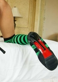 Many No Condom Green Blouse and Socks