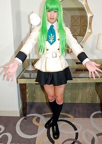 Newhalf  Kanato doll has a great hentai school girl look and loves to pose nude and show off her long legs and great ass!