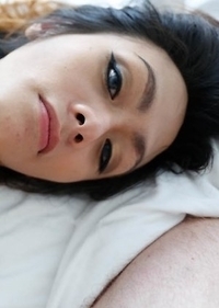 26yo hot Thai ladyboy Teena loves gets cover4ed in jizz from white cock