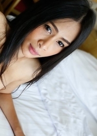 25yo hot Thai ladyboy Pang taking white cock up her ass