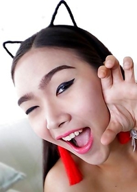 Lovely big-dicked Thai Ladyboy ivy opens ass for tourist after date