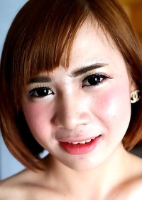 20 year old girlie girl Thai ladyboy Yuri sucks and fucks cock